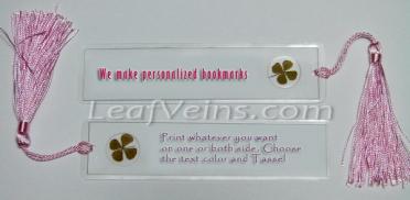 We make personalized lucky bookmarks
